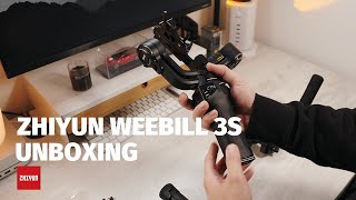 ZHIYUN WEEBILL 3S Unboxing amp Quick Setup [upl. by Adivad]