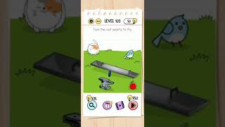 Brain test level 103 tom the cat wants to fly walkthrough solution [upl. by Itsrejk920]