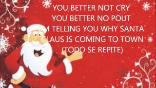 Santa claus is coming to town ingles español [upl. by Yenitirb]