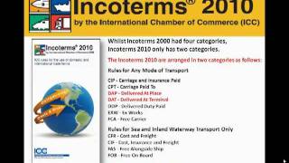 Incoterms® 2010 Videos Part 1 New terms and Structure [upl. by Acsecnarf57]