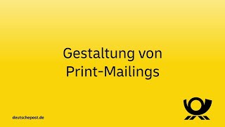 Tutorial Erstellung von Print Mailings [upl. by Adnarom]