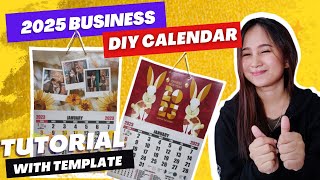 DIY Customized Calendar 2025 for Business  Free Download Template [upl. by Onit]