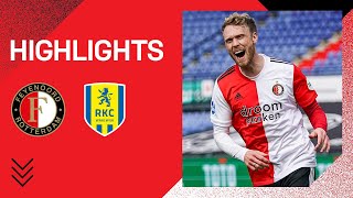 Highlights  Feyenoord  RKC Waalwijk  Eredivisie 20202021 [upl. by Ynos]