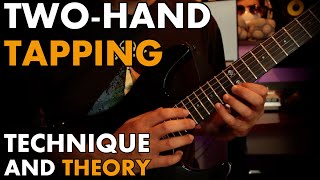 Learn AND Apply Two Hand Tapping Technique  Theory GUITAR LESSON [upl. by Erena]