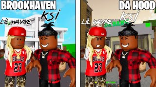 KSI And LIL WAYNE Go From BROOKHAVEN RP To DA HOOD [upl. by Mildrid]