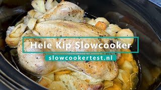 Hele kip uit de Slowcooker  Kip Slowcooker Recept [upl. by Lanie226]