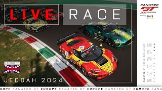 LIVE  Race  6 Hours of Jeddah  Fanatec GT Europe 2024 English [upl. by Alper]