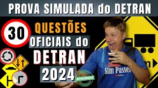 PERGUNTAS da PROVA do DETRAN 2024  EXAME TEÓRICO do DETRAN 2024  SIMULADO DETRAN QUESTÕES 2024 [upl. by Romilda]