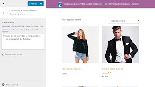 How To Display a Store Notice Using WooCommerce WordPress Plugin [upl. by Farlie]