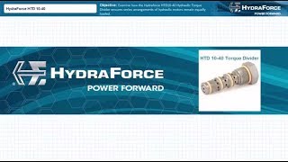 HydraForce HTD Hydraulic Torque Divider [upl. by Holbrooke]