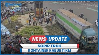 Kecelakaan Tangerang Sopir Truk Kontainer Ugalugalan Tabrak 16 Mobil Kabur 11 Kilometer [upl. by Rubma]