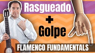 How to Do Golpe and Rasgueo at the Same Time Soleá  Flamenco Guitar Lesson  Guitarra Flamenca [upl. by Cassil]