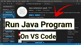 How to Run Java in Visual Studio Code  Hindi  Complete Step [upl. by Eolc751]