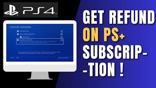 How To Get A Refund On PlayStation Plus Subscription [upl. by Don974]