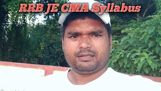 RRB JE CMA Syllabus [upl. by Llednek]