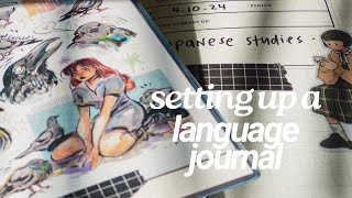 journal set up for language learning ✦ midori b6 slim  why amp how im learning japanese [upl. by Ethel994]