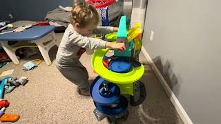 FisherPrice Launch and Loop raceway review 2 playset [upl. by Cook]