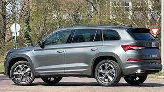 Skoda NEW Kodiaq 2022 Sportline in 4K Grapithe Grey 19 Inch Triglav Walk around amp detail inside [upl. by Gairc]