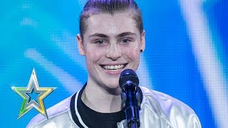 Zacc shows the IGT judges how to Vogue  Auditions Week 1  Ireland’s Got Talent 2018 [upl. by Fachanan]