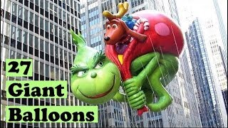 Macys Thanksgiving Day Parade Balloons 2017 [upl. by Assirk]