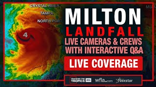 BREAKING MILTON NEARS LANDFALL Wobble Tracker Hurricanes Latest Track Florida Tornado Warnings [upl. by Ahtnamys]