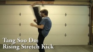 Tang Soo Do Rising Stretch Kick Tutorial [upl. by Annayk]