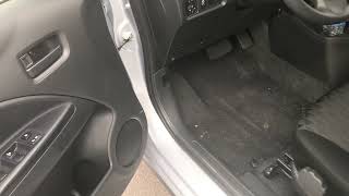 How to Open Fuel door Mitsubishi Mirage Outlander Eclipse How to fill gas 2013 to present [upl. by Harlen]