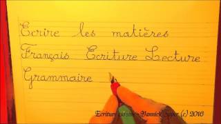 Lecture syllabique et écriture des matières d’école au cp ce1 et ce2 [upl. by Circosta]