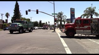 San Bernardino County State Hwy 18 Vegetation Fire Response [upl. by Yenruoc]