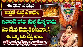 Karthika Masam Ekadashi Pooja 2024  కార్తీక శుద్ధ ఏకాదశి  Ekadasi Significance  BIG TV [upl. by Iclek88]