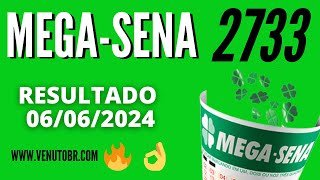 🍀 Resultado MegaSena 2733 [upl. by Drarreg]