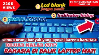 Mengatasi Layar Laptop Lenovo GelapBlank Tetapi Indikator Power Hidup 🔴  Yang Kalian Cari Cari ‼ [upl. by Alemat]