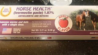 Ivermectin Horse paste 1st dose [upl. by Dranel]