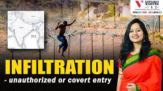 Infiltration  unauthorized or covert entry  Challenges in Addressing  Internal Security [upl. by Art944]