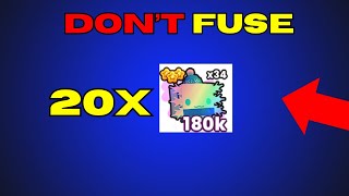 Dont Fuse 20 Rainbow frost axolotl in pet simulator 99 [upl. by Noraf195]