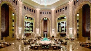 Al Bustan Palace a RitzCarlton Hotel Oman full tour STUNNING lobby [upl. by Htims]