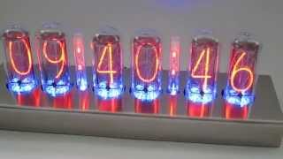 IN18 Blue Dream Nixie Clock Demo 1 [upl. by Aurore]