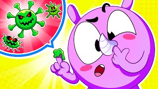 Why Are There Boogers in the Nose 😨  Funniest Cartoon For Kids By 4 Friends 😻 [upl. by Shoshana540]