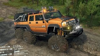 Hummer H2 6x6  En Convoy para el Aserradero  Spintires [upl. by Adama]