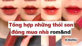 Tổng hợp những thỏi son đáng mua nhà Romand❣️ fan của Romand yah tieutieu [upl. by Icram]