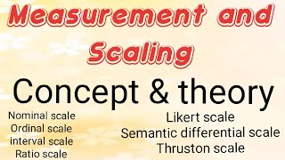 Measurement and Scaling  UGC NET  PhD  PET  M Phil  MSc  Entrance examination [upl. by Ithsav]