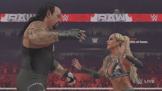 The Miz and Maryse vs The Undertaker and Michelle Mccool Wwe 2K24 [upl. by Durwood247]