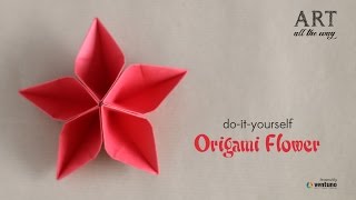 How to Fold  Origami Flower  Do It Yourself [upl. by Submuloc]