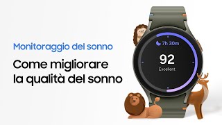 Galaxy Watch7  Come dormire meglio con il monitoraggio del sonno  Samsung [upl. by Omland]