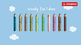 STABILO woody 3 in 1 duo multitalented pencil with two colored lead [upl. by Maitund990]