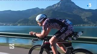 Le 35e triathlon longue distance dEmbrun remporté en 9h45 [upl. by Lerraj]