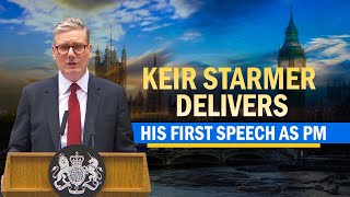 Live UK general election  Keir Starmer delivers his first speech as Prime Minister [upl. by Meir220]