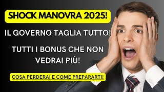 Tagli Drastici ai Bonus 2024 Ecco Cosa Perderai nel 2025 [upl. by Llerred930]