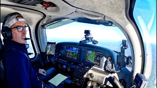 Approach and landing N89 Ellenville New York   short version [upl. by Llevel]