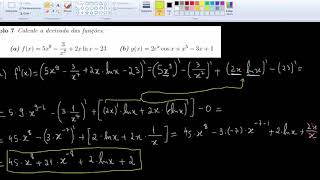 09  Cálculo Diferencial e Integral  Regras de derivação [upl. by Hploda]